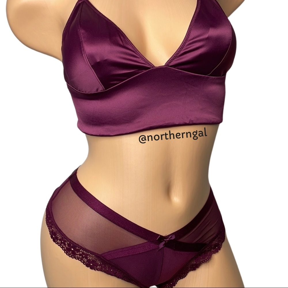Victoria’s Secret Satin Purple Bralette - Picture 3 of 17